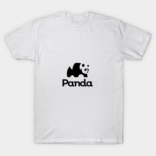 minimalist panda icon T-Shirt